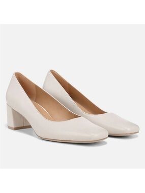 NWOT Naturalizer Classic Block Heel Pumps Pearl White